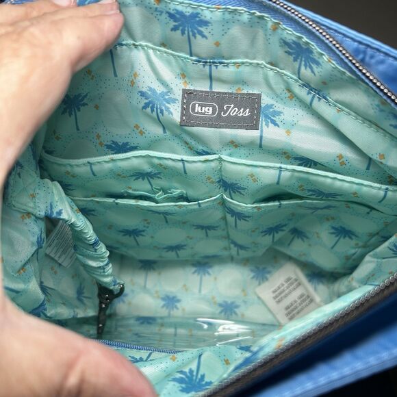 NWT Lug Toss Convertible Crossbody Bag in Coastal Blue, Pockets Galore - Picture 6 of 9